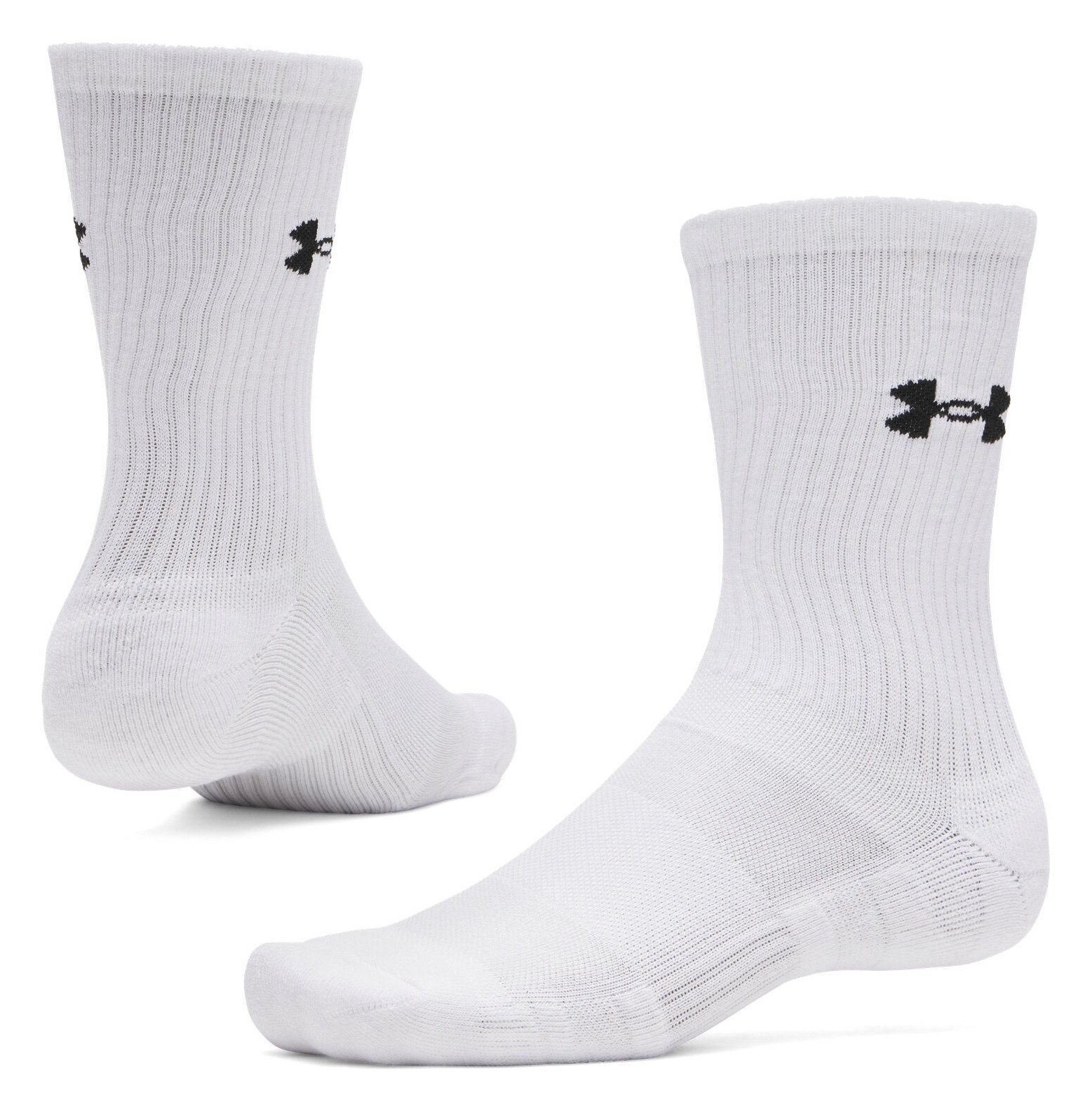 Under Armour UA Performance Cotton calzini unisex (confezione da 3), bianco