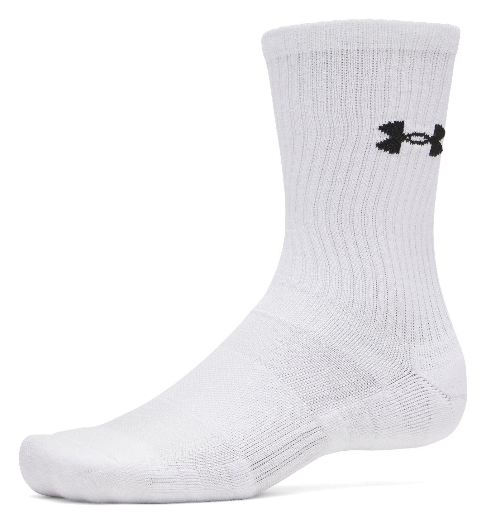 Under Armour UA Performance Cotton calzini unisex (confezione da 3), bianco