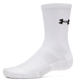 Under Armour UA Performance Cotton calzini unisex (confezione da 3), bianco