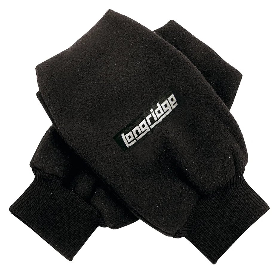 Longridge Winter Fleece muffole, nero