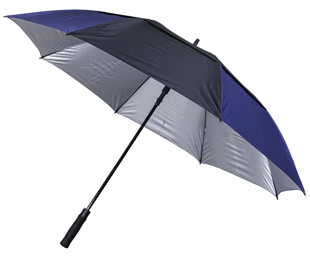 Longridge 62" Windproof UV ombrello, nero/blu navy