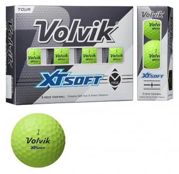Volvik XT Soft palline da golf (12 palline), verde