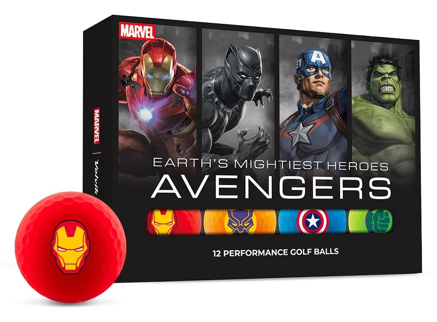 Volvik Vimat Avengers palline da golf (12 palline)