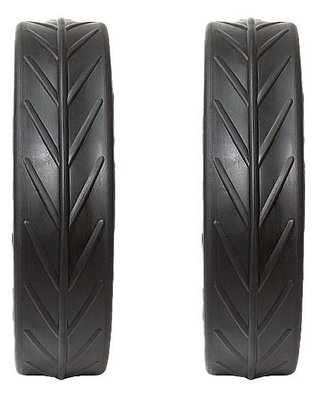 JuCad Tyres for REAR Wheels (2 pneumatici per ruote posteriori JuCad), nero