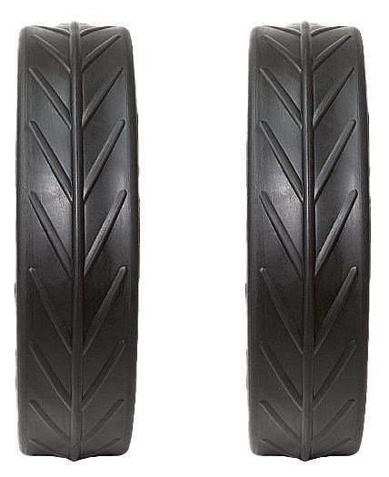 JuCad Tyres for REAR Wheels (2 pneumatici per ruote posteriori JuCad), nero