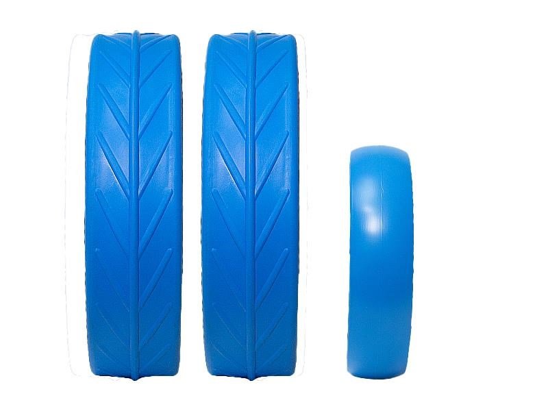 JuCad tires - 2 ruote posteriori, 1 ruota anteriore, blu