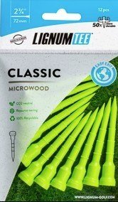 Lignum Tee 72mm (2 3/4") 12 pezzi, verde