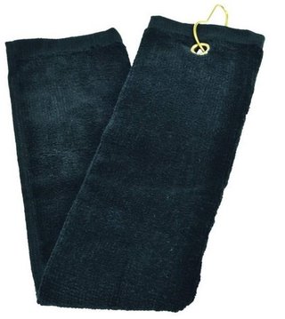 Longridge Three Fold asciugamano da golf, nero