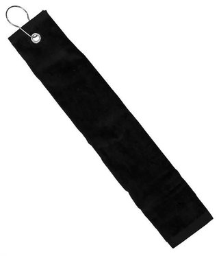 Longridge Three Fold asciugamano da golf, nero