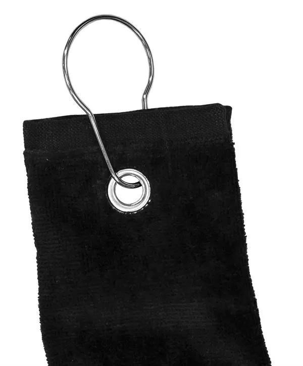 Longridge Three Fold asciugamano da golf, nero