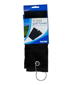 Longridge Three Fold asciugamano da golf, nero