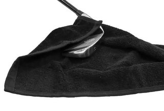 Longridge Three Fold asciugamano da golf, nero