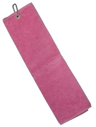 Longridge Blank Luxury Three Fold asciugamano da golf, rosa