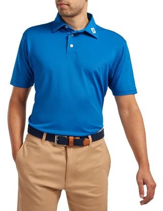 FootJoy Stretch Pique Solid polo uomo, cobalt blue