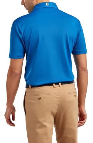 FootJoy Stretch Pique Solid polo uomo, cobalt blue