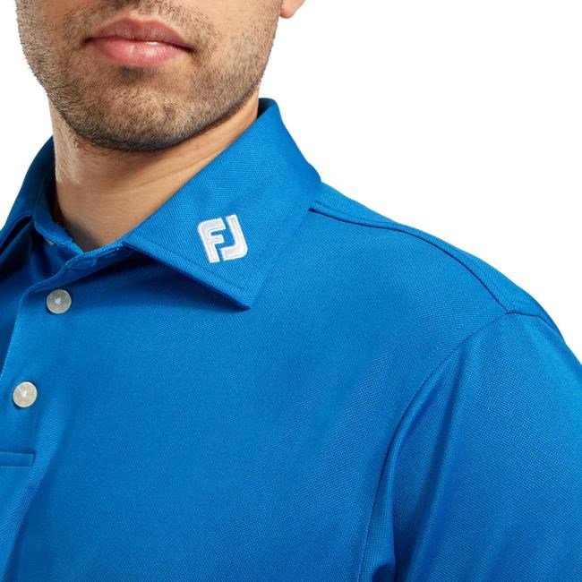 FootJoy Stretch Pique Solid polo uomo, cobalt blue