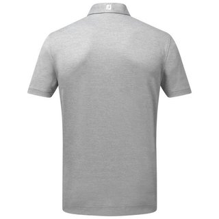 FootJoy Stretch Pique Solid polo da uomo, heather grey