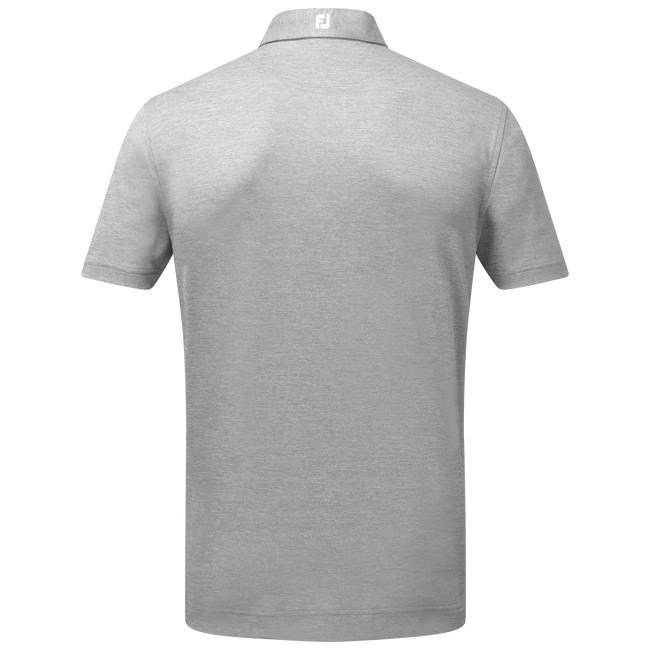 FootJoy Stretch Pique Solid polo da uomo, heather grey