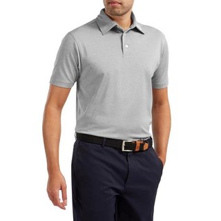 FootJoy Stretch Pique Solid polo da uomo, heather grey
