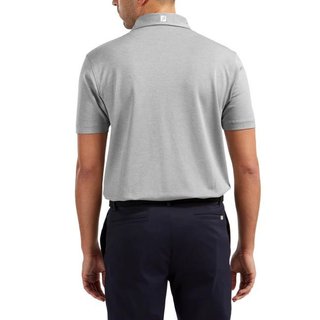 FootJoy Stretch Pique Solid polo da uomo, heather grey