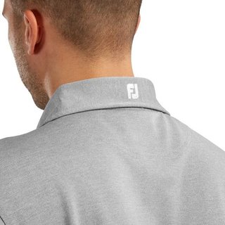 FootJoy Stretch Pique Solid polo da uomo, heather grey