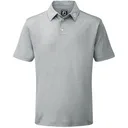 FootJoy Stretch Pique Solid polo da uomo, heather grey