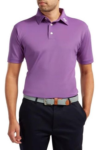 FootJoy Stretch Pique Solid polo da uomo, viola