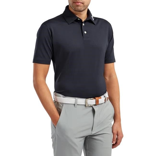 FootJoy Stretch Pique Solid polo uomo, navy