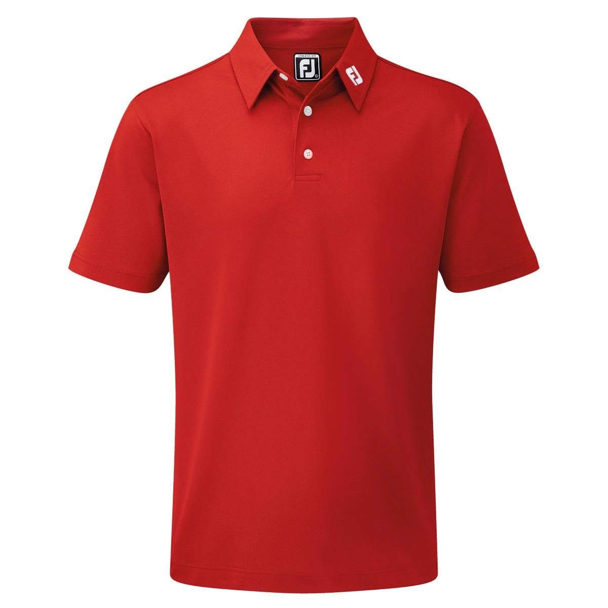 FootJoy Stretch Pique Solid polo uomo, rosso