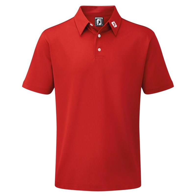 FootJoy Stretch Pique Solid polo uomo, rosso