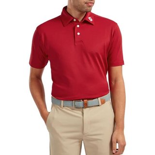 FootJoy Stretch Pique Solid polo uomo, rosso