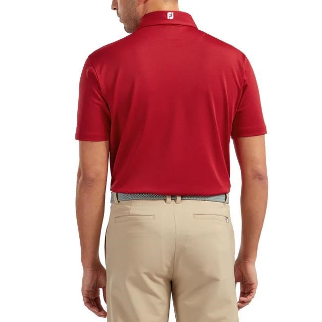 FootJoy Stretch Pique Solid polo uomo, rosso