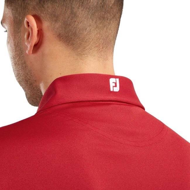 FootJoy Stretch Pique Solid polo uomo, rosso
