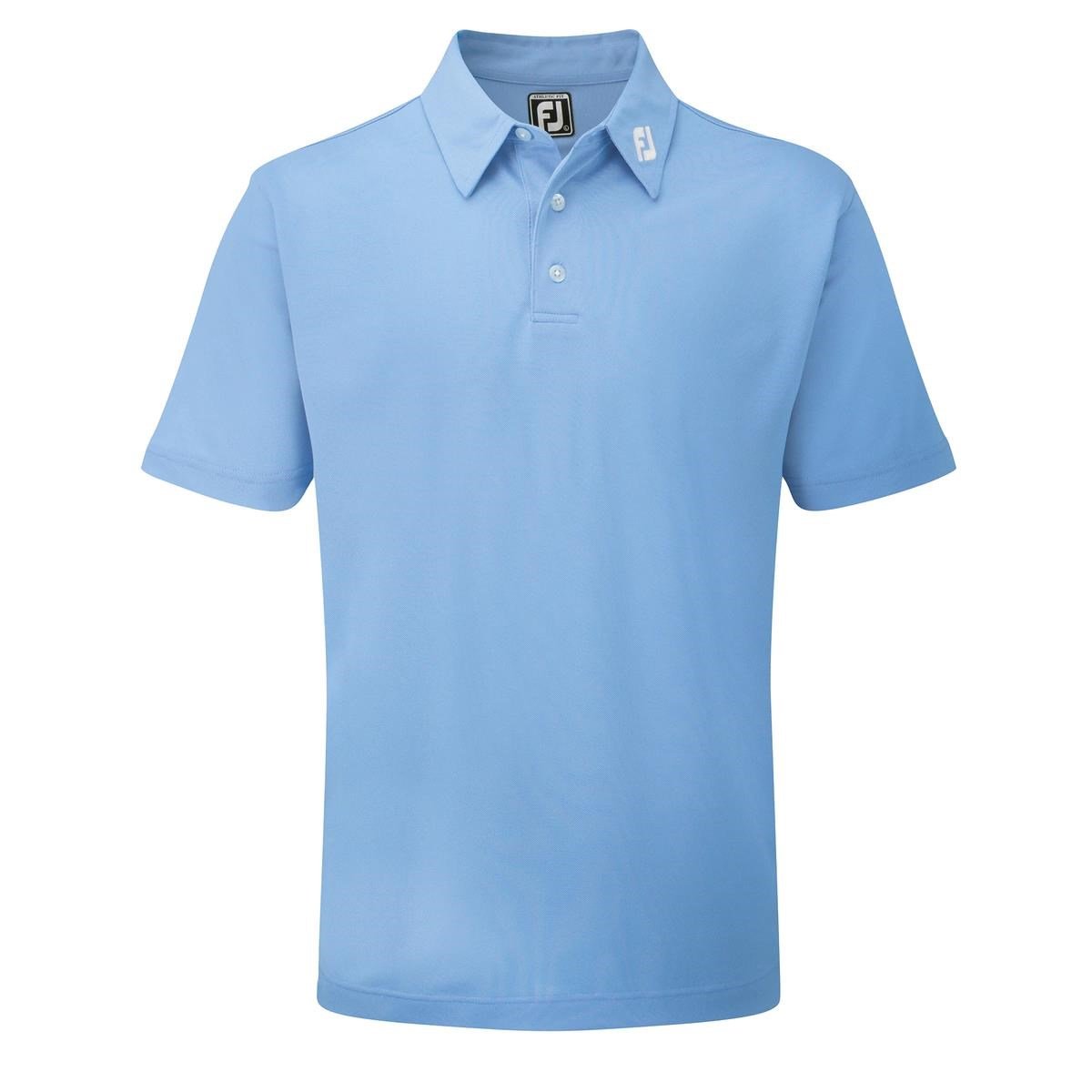 FootJoy Stretch Pique Solid polo uomo, azzurro