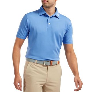 FootJoy Stretch Pique Solid polo uomo, azzurro
