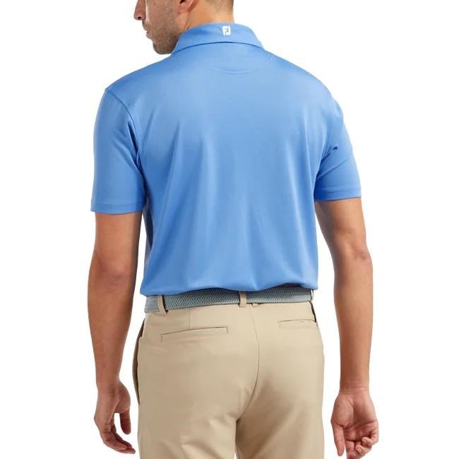 FootJoy Stretch Pique Solid polo uomo, azzurro
