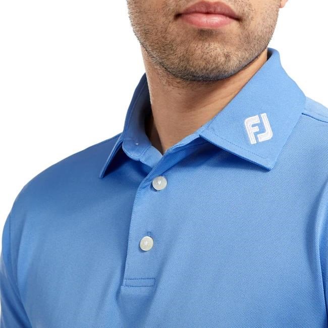 FootJoy Stretch Pique Solid polo uomo, azzurro