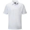 FootJoy Stretch Pique Solid polo junior, bianco