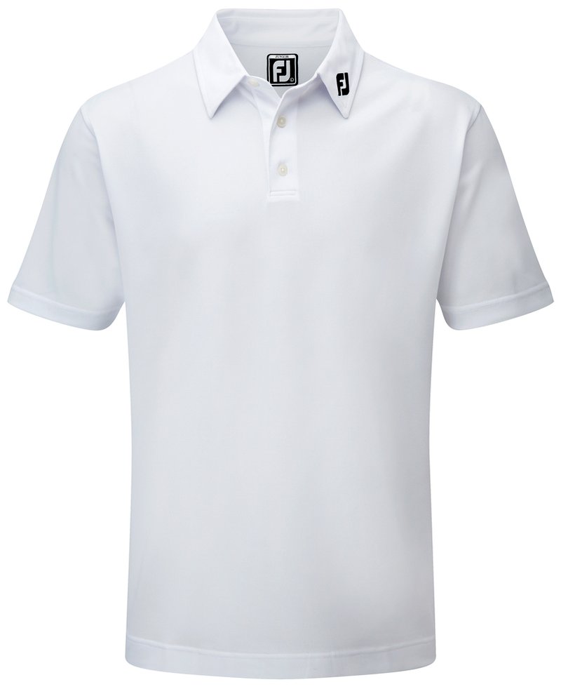 FootJoy Stretch Pique Solid polo junior, bianco