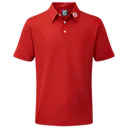 FootJoy Stretch Pique Solid polo da junior, rosso