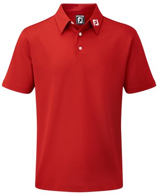 FootJoy Stretch Pique Solid polo da junior, rosso