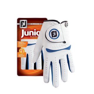 FootJoy FJ Junior 25 guanto da golf per bambini, bianco/cobalto