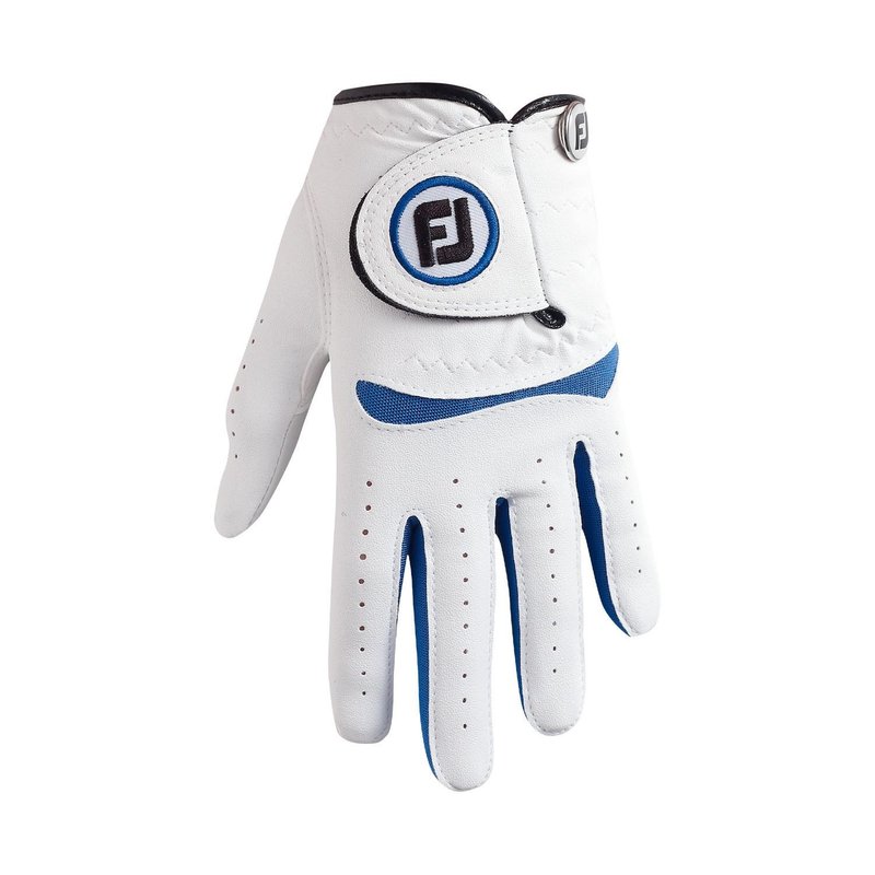 FootJoy FJ Junior 25 guanto da golf per bambini, bianco/cobalto