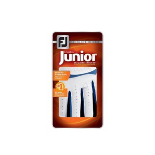 FootJoy FJ Junior 25 guanto da golf per bambini, bianco/cobalto
