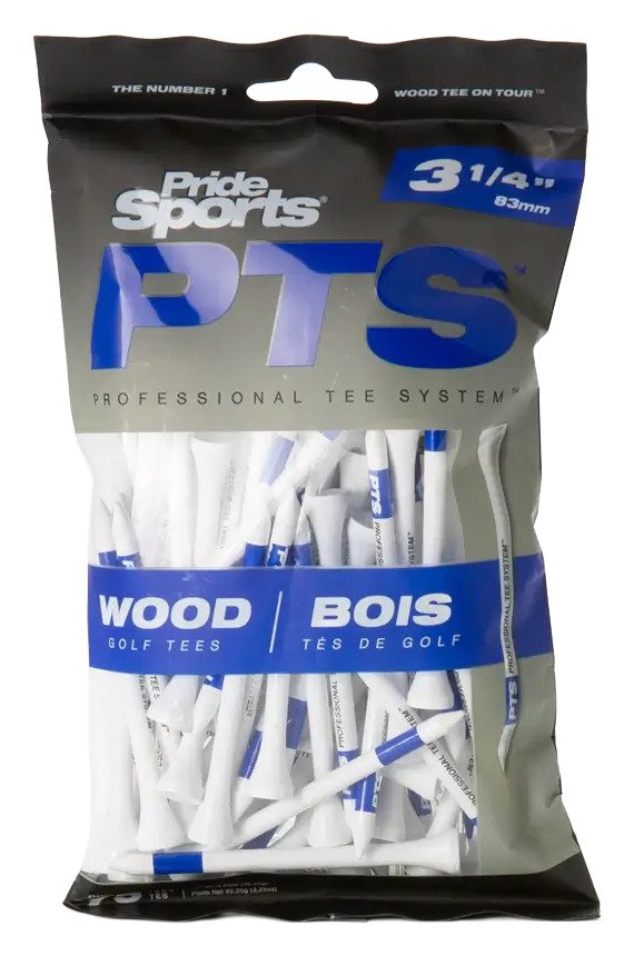 Pride Professional Tee System Prolength Plus tee in legno blu 83mm (3 1/4"), 75 pezzi