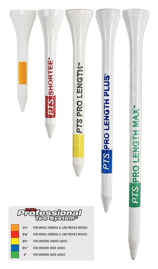 Pride Professional Tee System Prolength Plus tee in legno blu 83mm (3 1/4"), 75 pezzi