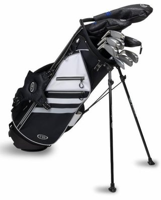 U.S. Kids Golf TS5-63 (160cm) V5 10-Club junior set da golf, grafite + stand bag, nero/bianco