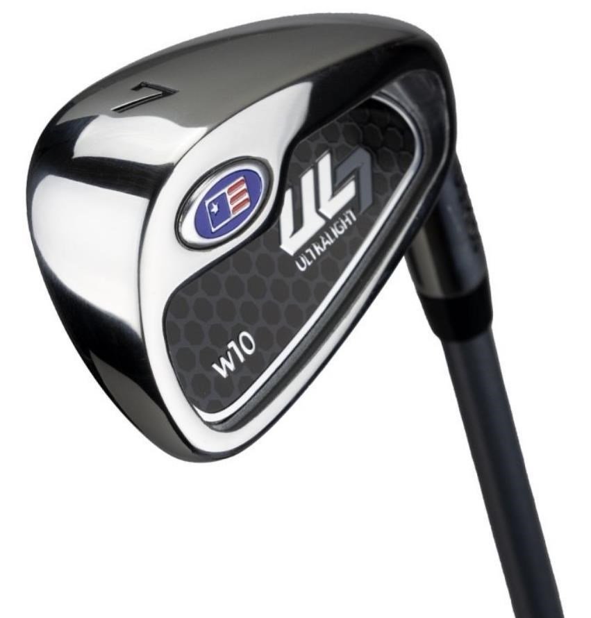 U.S. Kids Golf UL7-63 (160cm) W10 5-Club junior set da golf, acciaio/grafite + sacca con cavalletto, blu navy