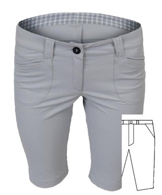 Tony Trevis Slim Fit pantaloncini donna, bianco