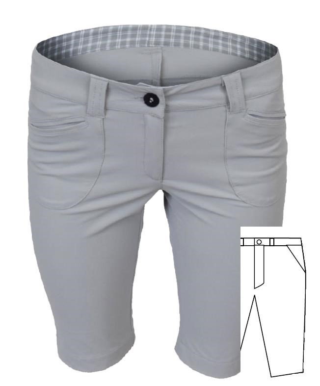Tony Trevis Slim Fit pantaloncini donna, bianco